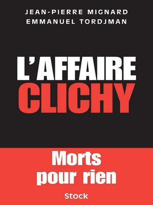 cover image of L'affaire Clichy